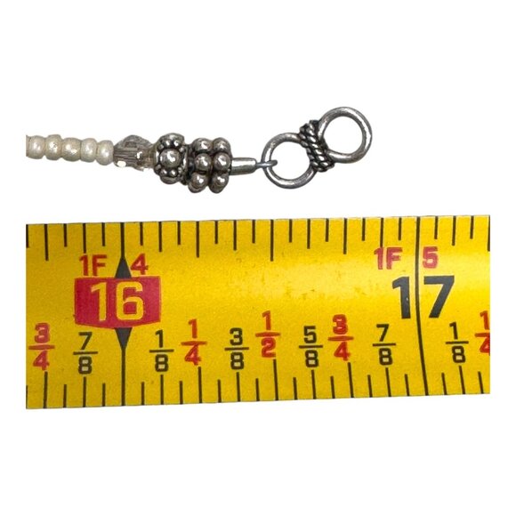 Vintage Sterling Silver Marcasite & Citrine Teardrop Pendant Necklace Gemsone 17 - Picture 6 of 8